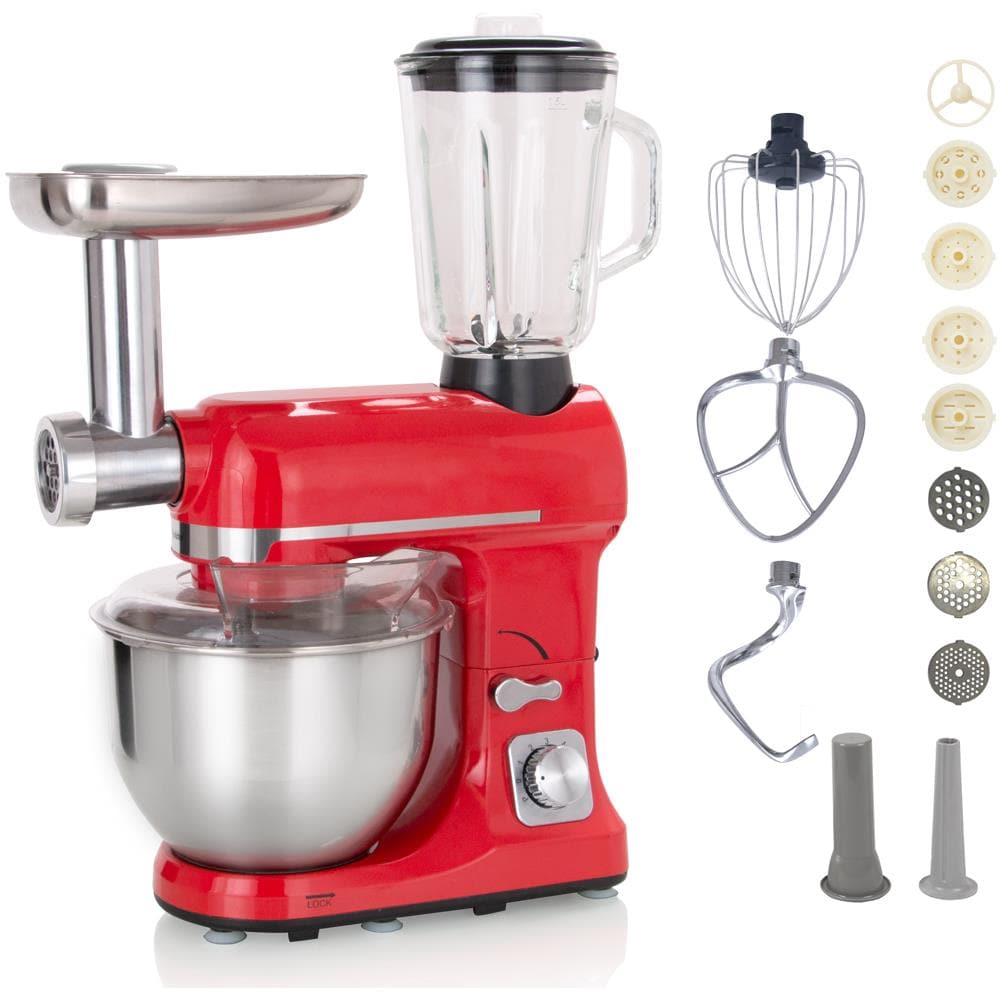 Robot Multifunzione 5l 1000w Rosso Con Tritatutto E Frullatore In Vetro Da 1,5l - Robimix Rouge - Foto 1
