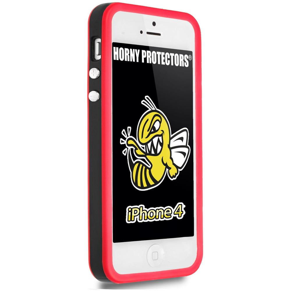 Custodia per Apple iPhone 4, nero / rosso - Foto 1