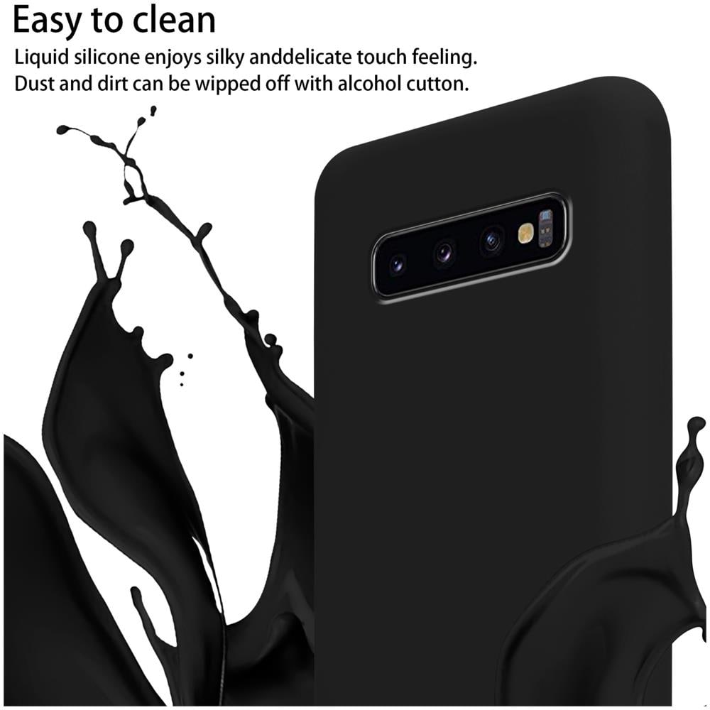 Catena Di Telefoni Cellulari Compatibile Con Samsung Galaxy S10 Plus In Liquid Nero - Coperchio Di Protezione In Silicone Con Cordino Regolabile In Lunghezza - Foto 2