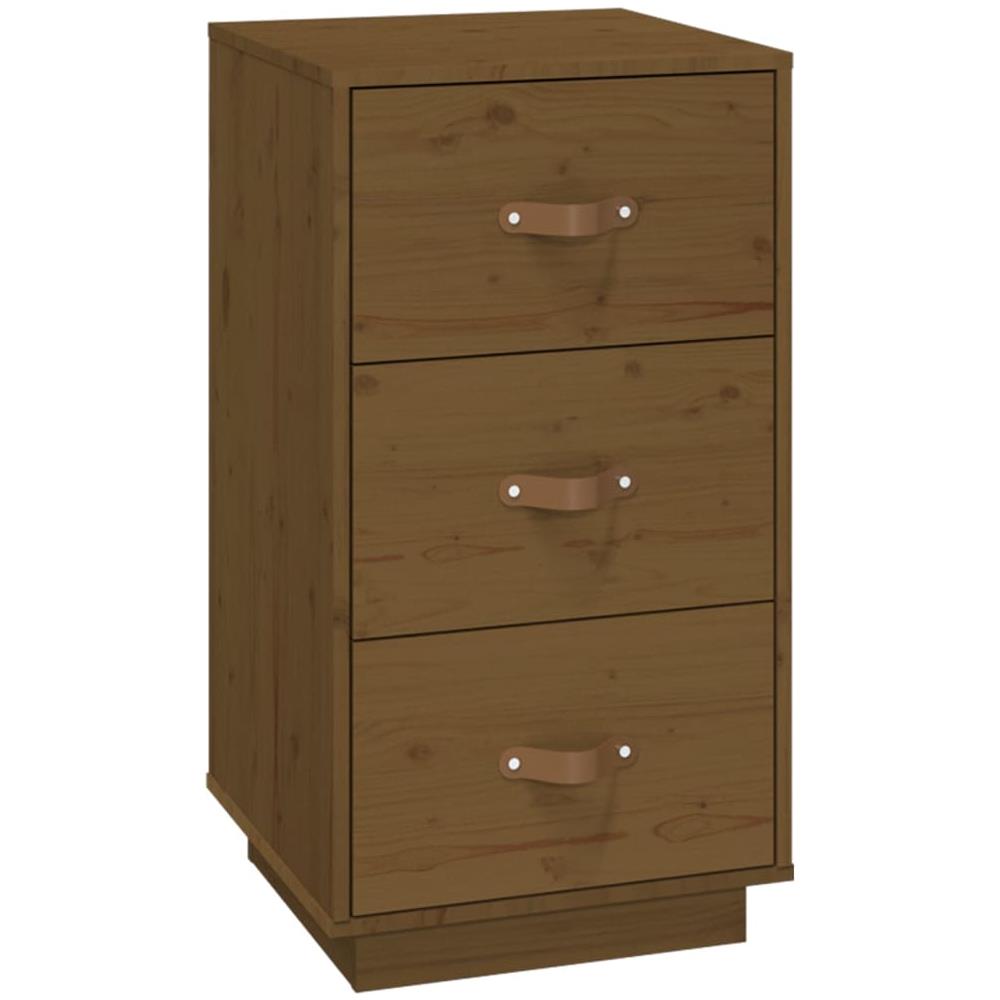 Comodino Miele 40x40x75 Cm In Legno Massello Di Pino - Foto 2