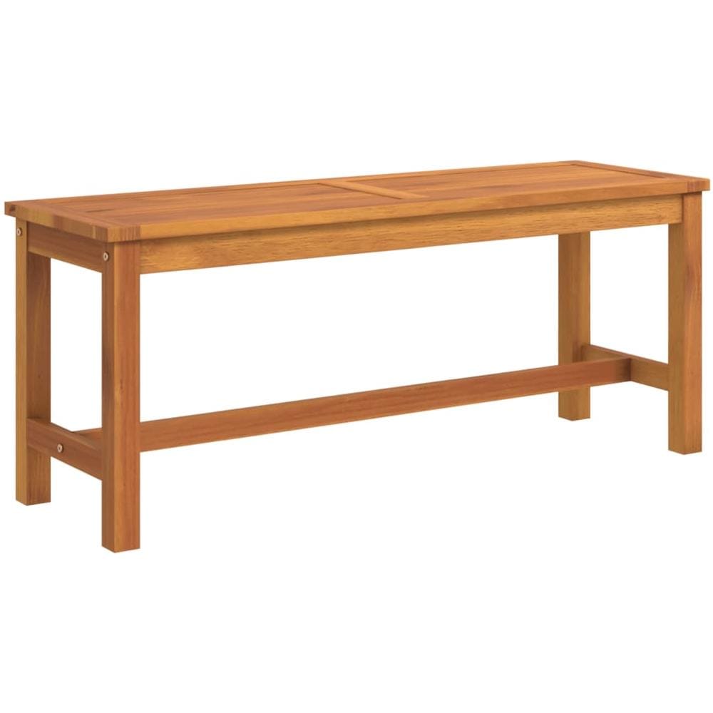 Panca da Giardino 110x35x45 cm in Legno Massello di Acacia - Foto 2