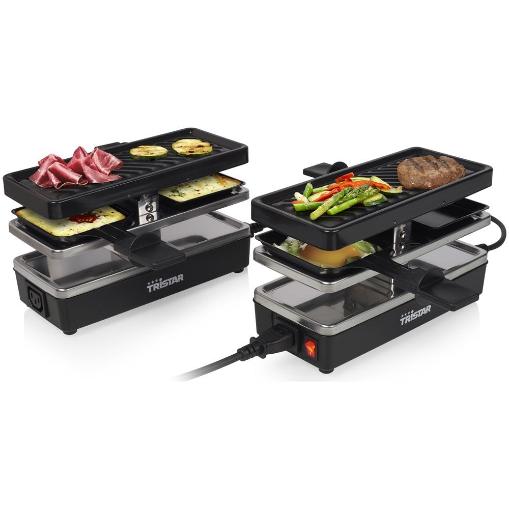RA-2742 griglia per raclette 4 persona (e) 800 W Nero, Acciaio inossidabile - Foto 2