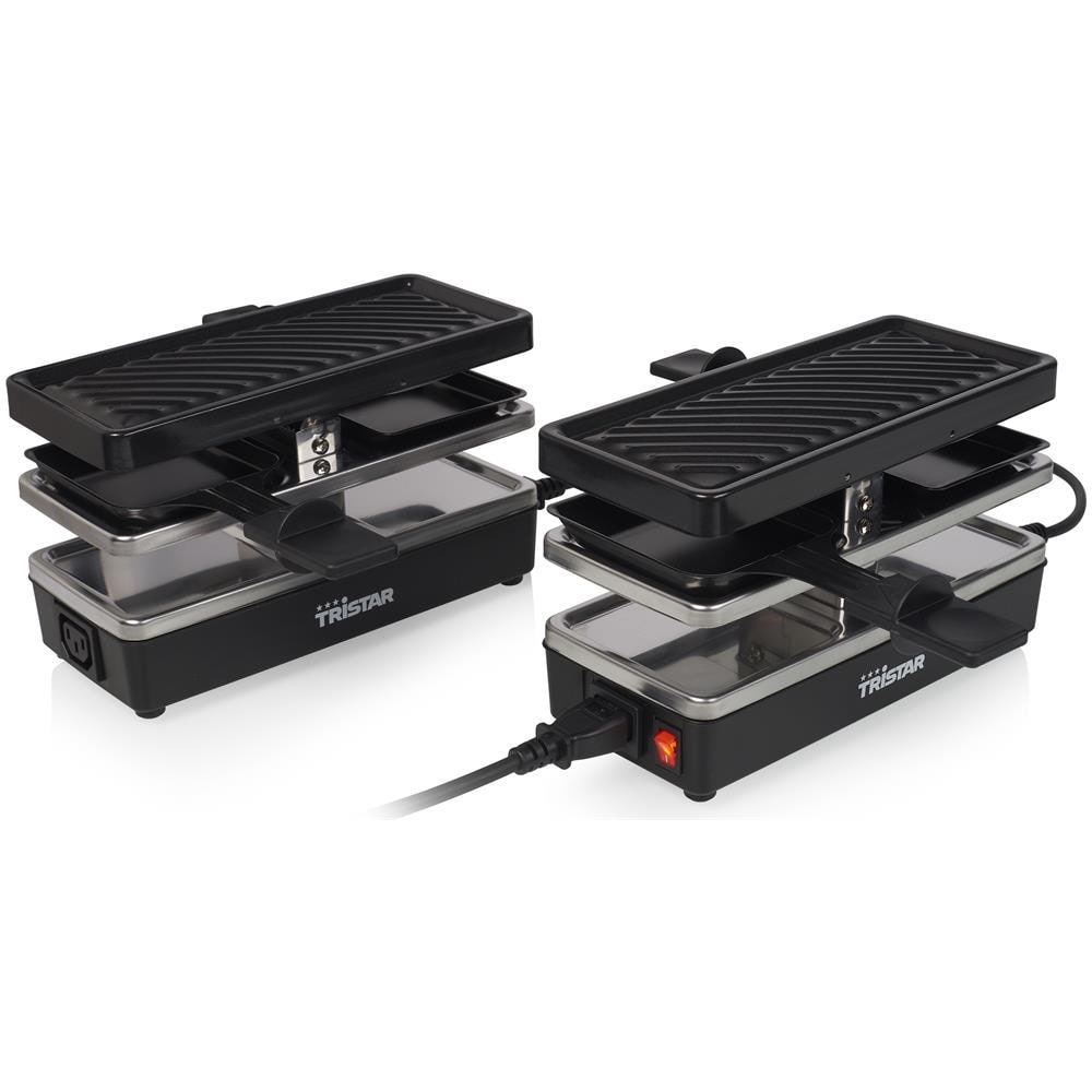 RA-2742 griglia per raclette 4 persona (e) 800 W Nero, Acciaio inossidabile - Foto 1