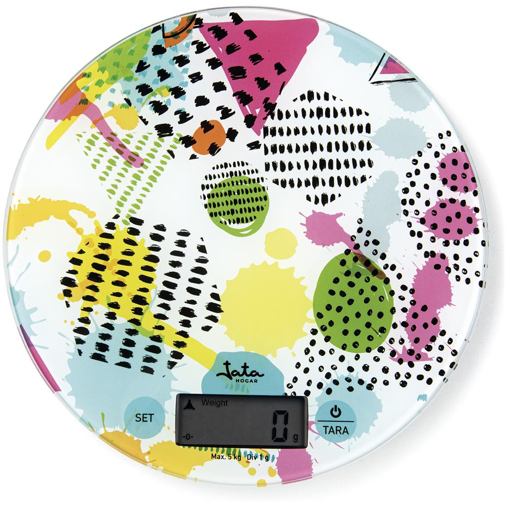 HBAL7240 bilancia da cucina Multicolore Superficie piana Rotondo Bilancia da cucina elettronica - Foto 1