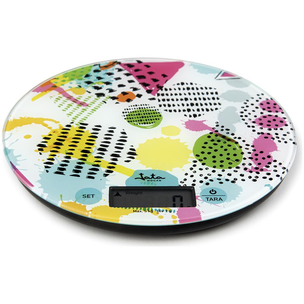 HBAL7240 bilancia da cucina Multicolore Superficie piana Rotondo Bilancia da cucina elettronica - Foto 2