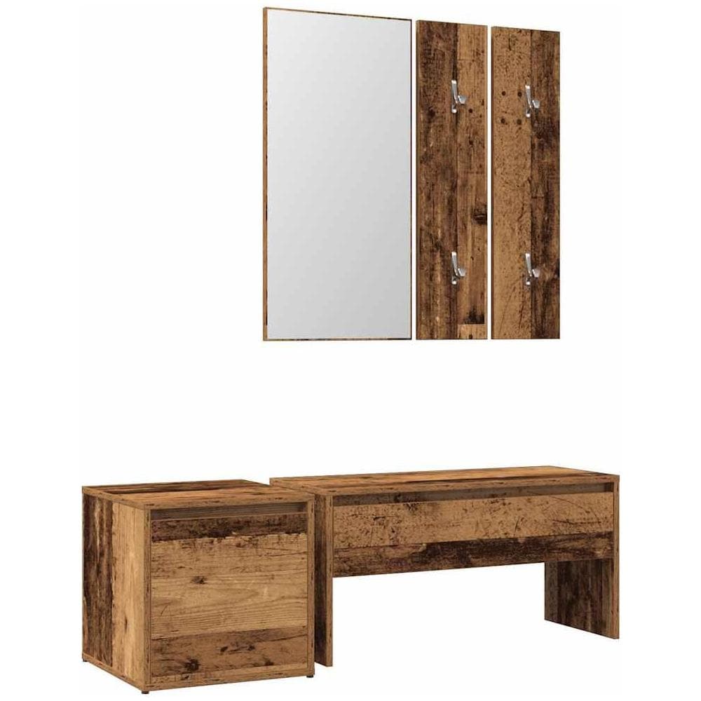 Set di Mobili da Corridoio Legno Antico in Legno Multistrato - Foto 1