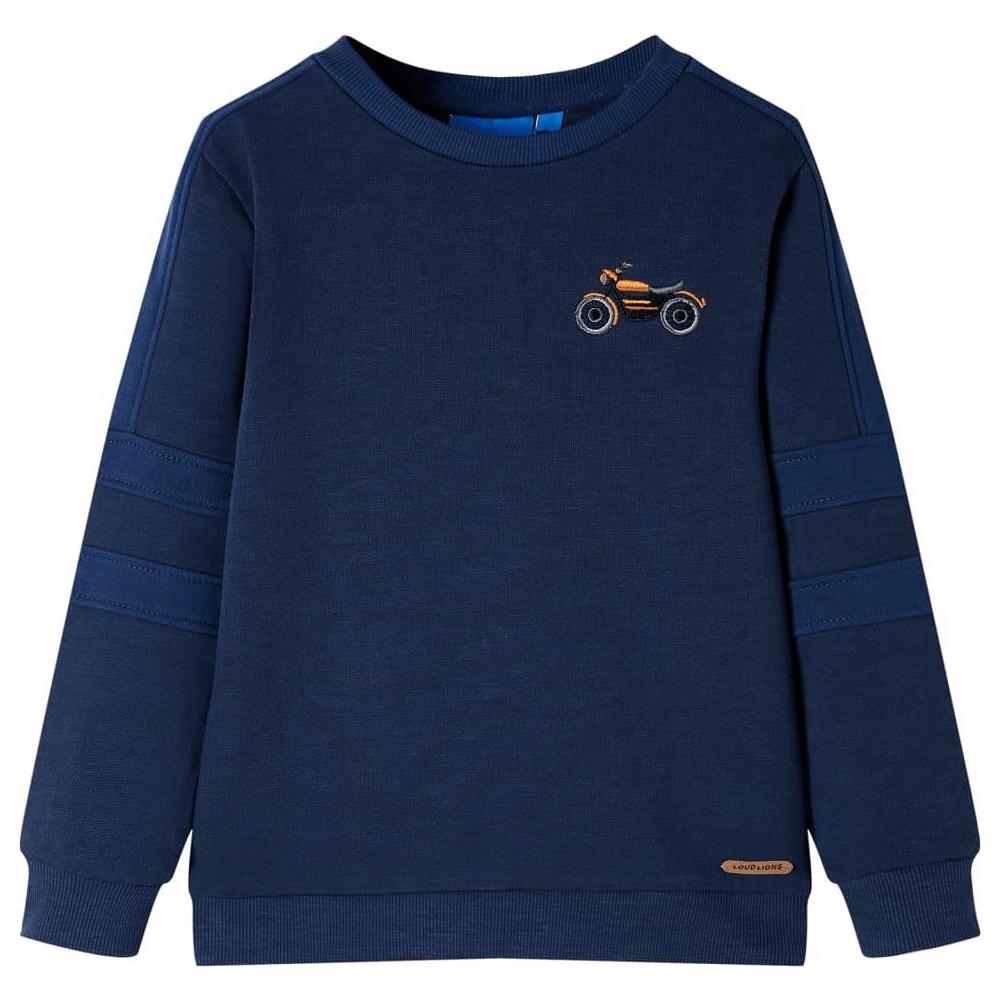 Felpa per Bambini Blu Marino Mélange 104 - Foto 1