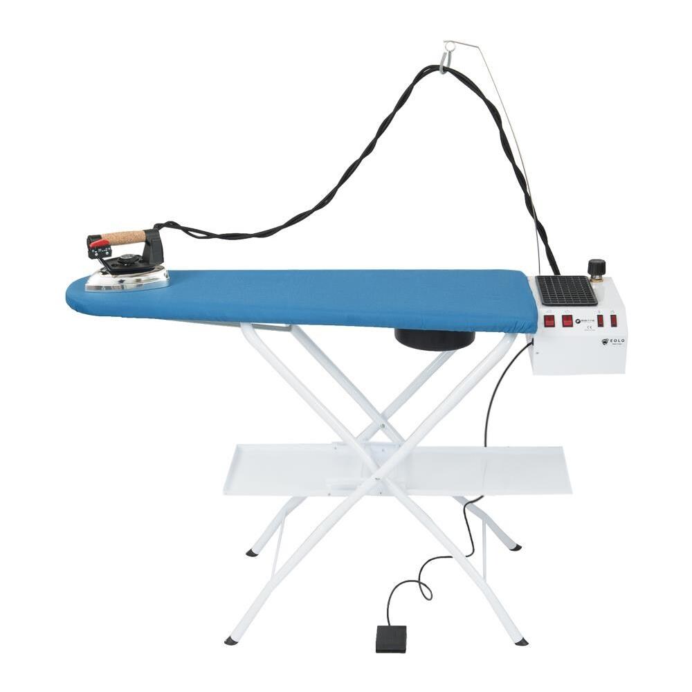 EOLO Asse da Stiro Professionale AS07 V6 Piano Riscaldato Aspirante 112x42 cm Stabile Richiudibile Caldaia a Risparmio Energetico Ferro Professionale Altezza Regolabile - Foto 2