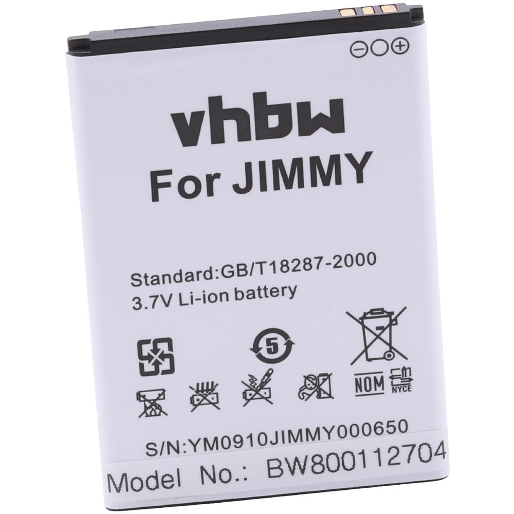 Li-ion Batteria 1400mah (3.7v) Per Cellulari E Smartphone Wiko Jimmy Sostituisce S4300ae. - Foto 2