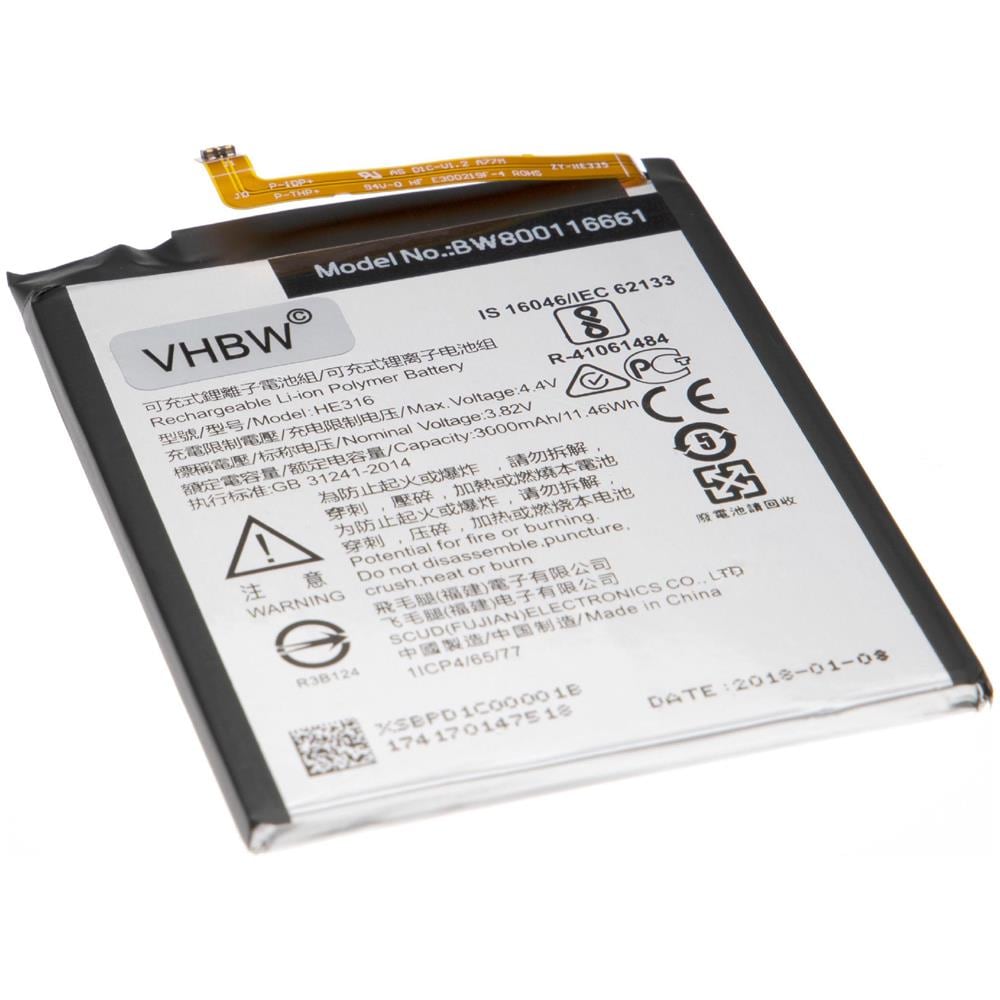 Litio-polimeri Batteria 3000mah (3.85v) Per Cellulari E Smartphone Come Nokia He317, He335 - Foto 1