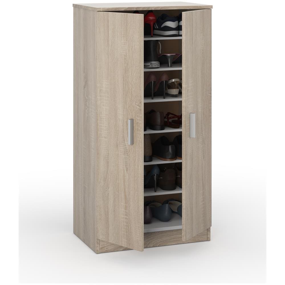 Esidra Scarpiera Mobiletto Portascarpe Legno 108 x 55 x 36 Bianco 