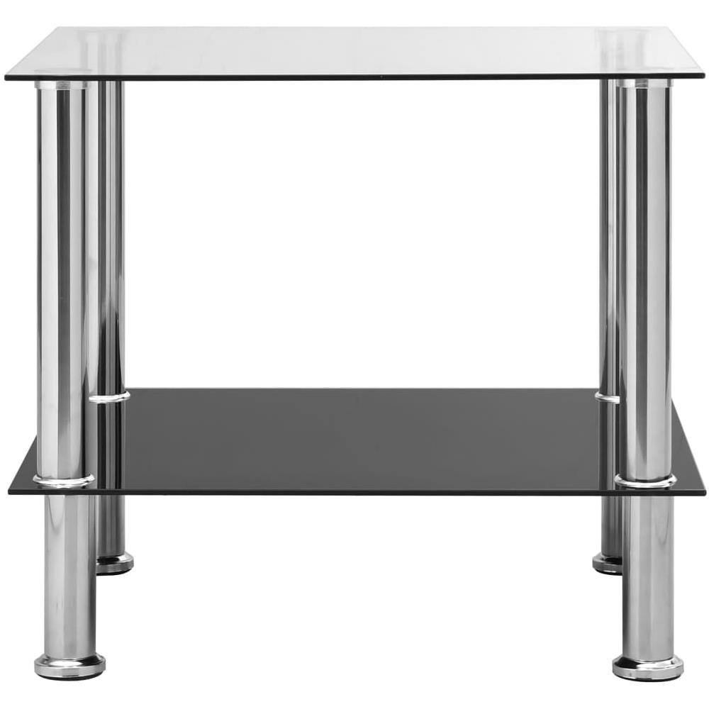 Tavolino Trasparente 45x50x45 Cm In Vetro Temperato - Foto 2