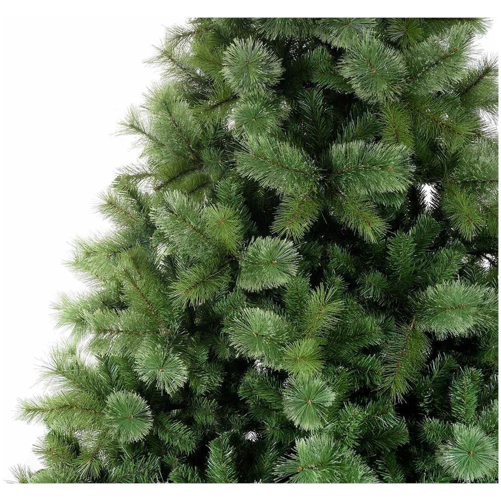 Pino Natalizio Artificiale Verde Con 3 Tipologie Di Rami Albero Di Natale Artificiale Con 1180 Rami Altezza 2,10 Metri Diametro 1,30 Metri - Foto 2