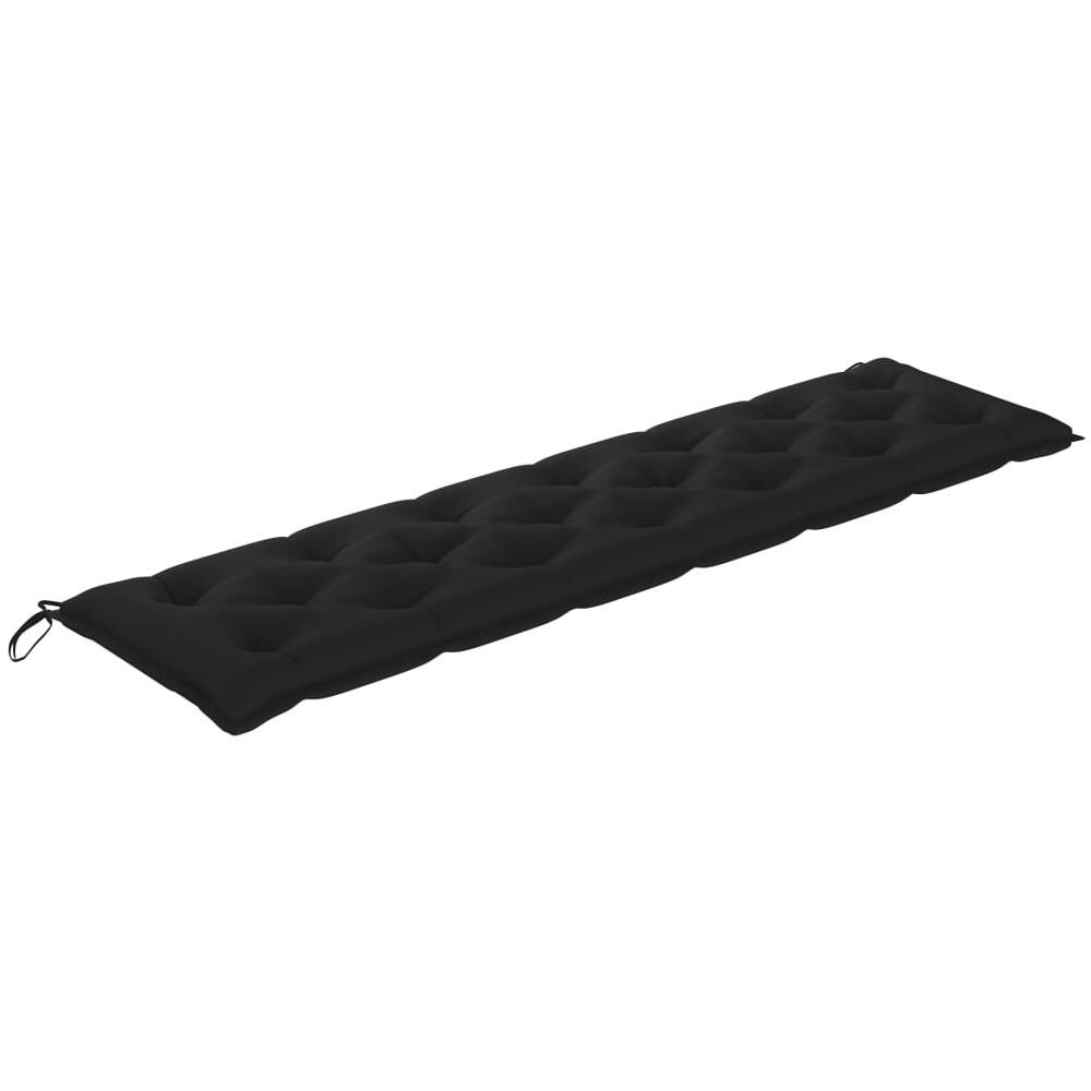Cuscini per Panca 2 pz Neri 200x50x7 cm in Tessuto Oxford - Foto 3