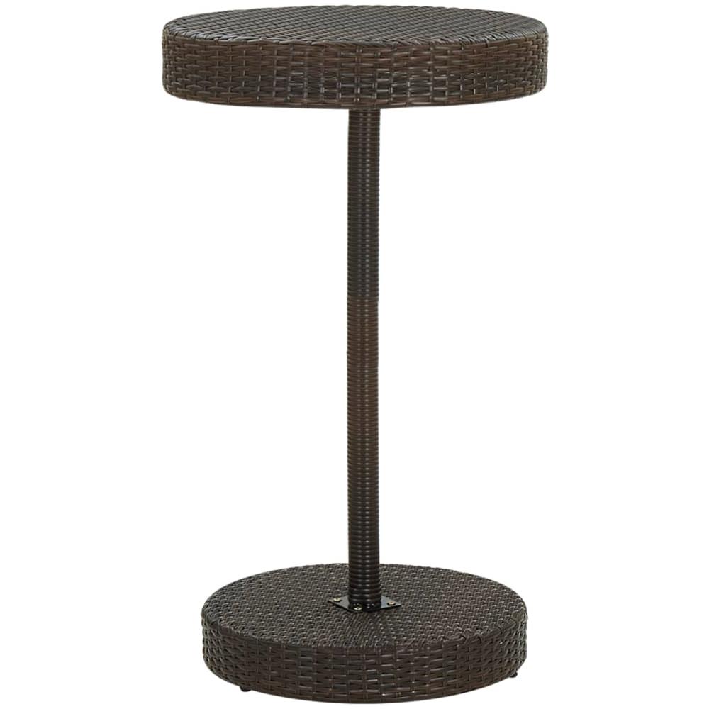 Set Bar da Giardino 3 pz in Polyrattan Marrone - Foto 2