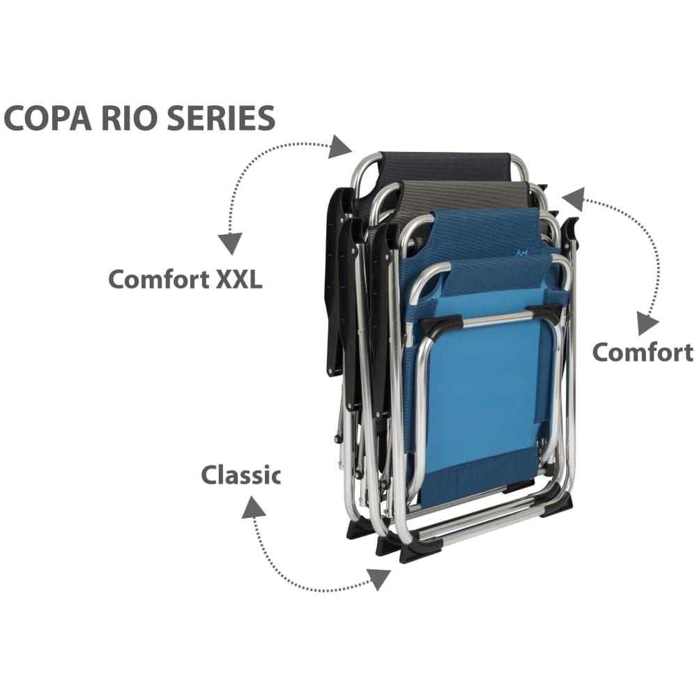 Sedia Da Campeggio Pieghevole Copa Rio Comfort Xxl Grafite - Foto 6