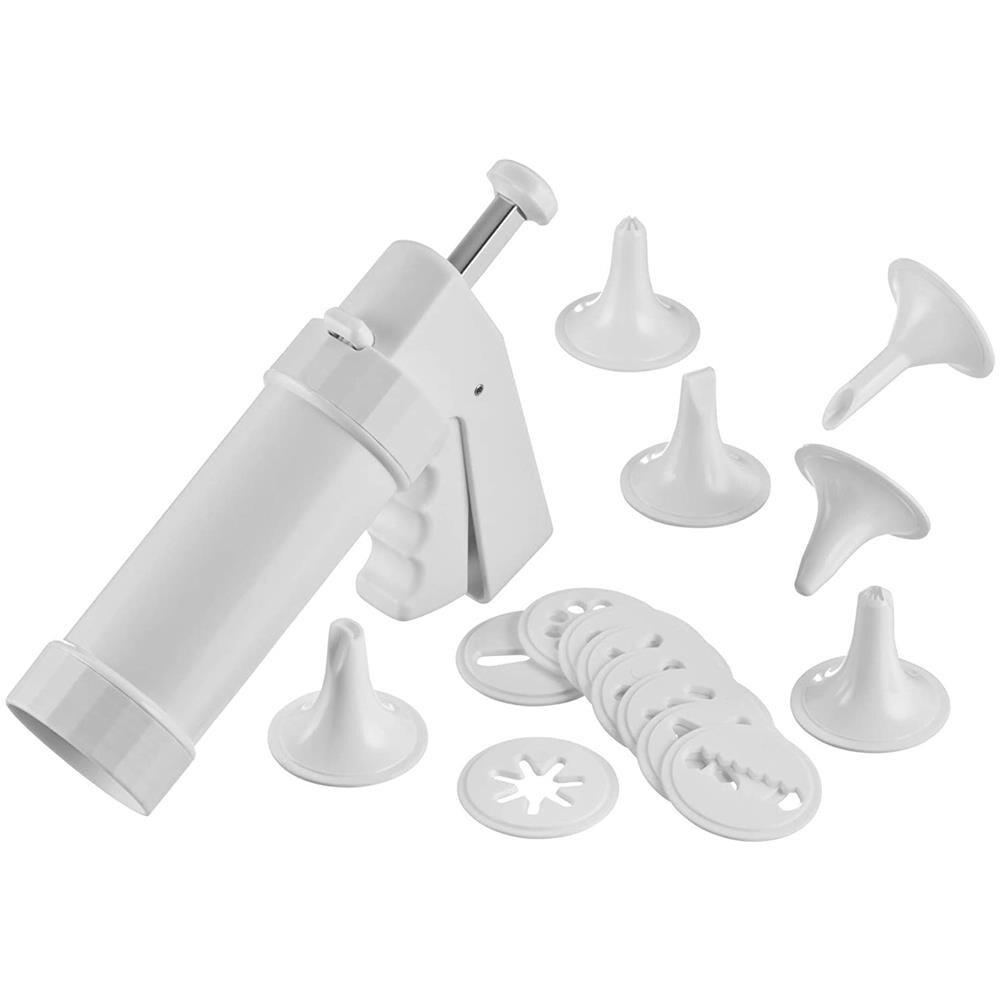 Pressa Per Dolci Con 10 Dischi E 6 Beccucci Per Decorazione, In Plastica - Foto 1