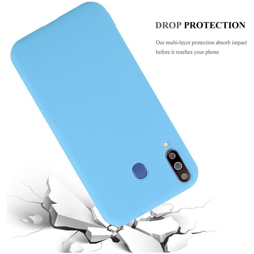 Custodia Compatibile Con Samsung Galaxy M30 / A40s In Candy Blu - Coperchio Protettivo In Silicone Tpu Flessibile - Foto 8