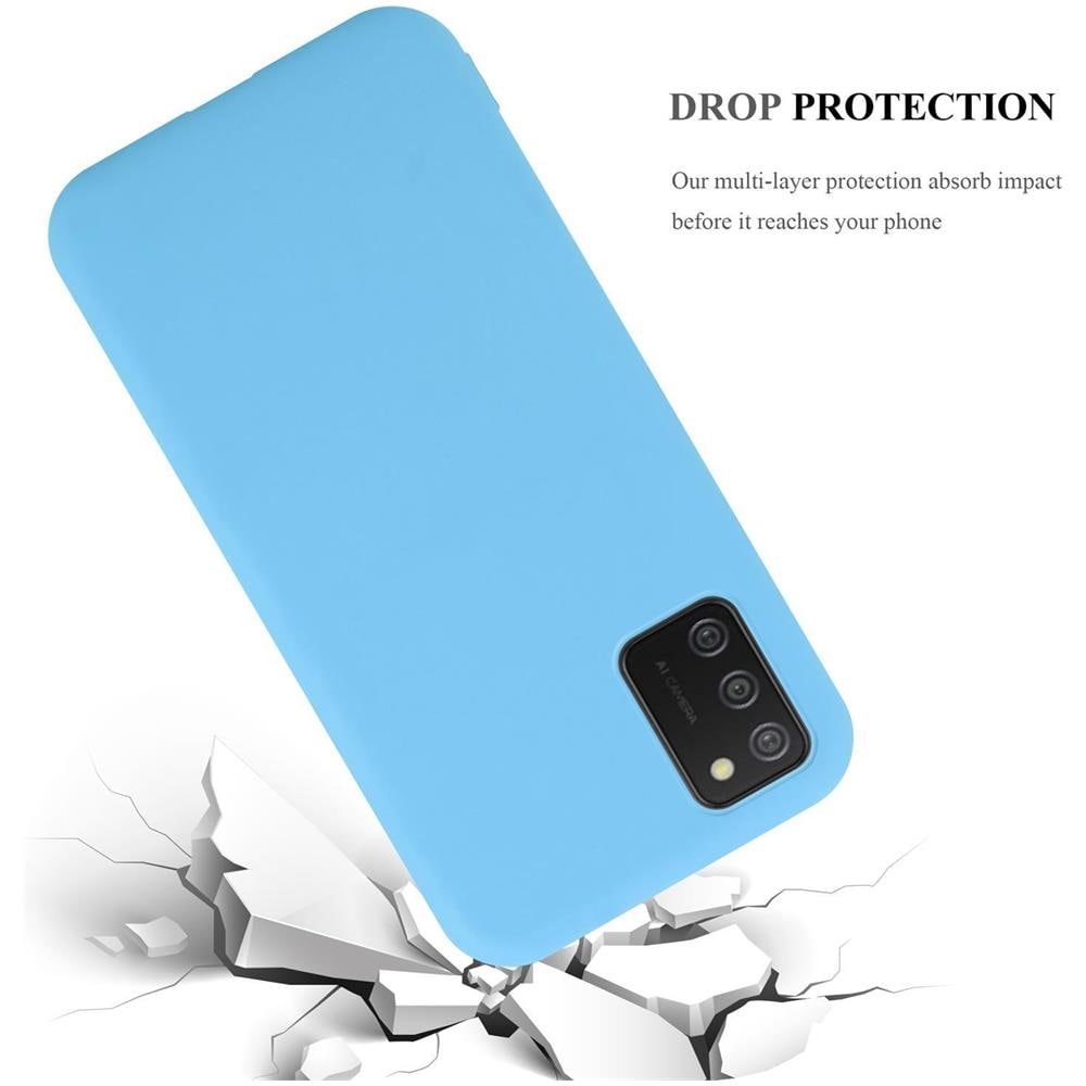 Custodia Compatibile Con Samsung Galaxy A02s In Candy Blu - Coperchio Protettivo In Silicone Tpu Flessibile - Foto 8