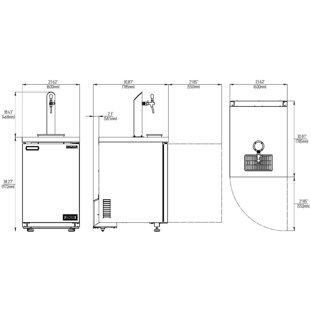 Set Completo - Spillatore Birra (barra Di Birra) - Incl Colonna Birra E Rubinetto Birra Con Compensatore - Foto 2