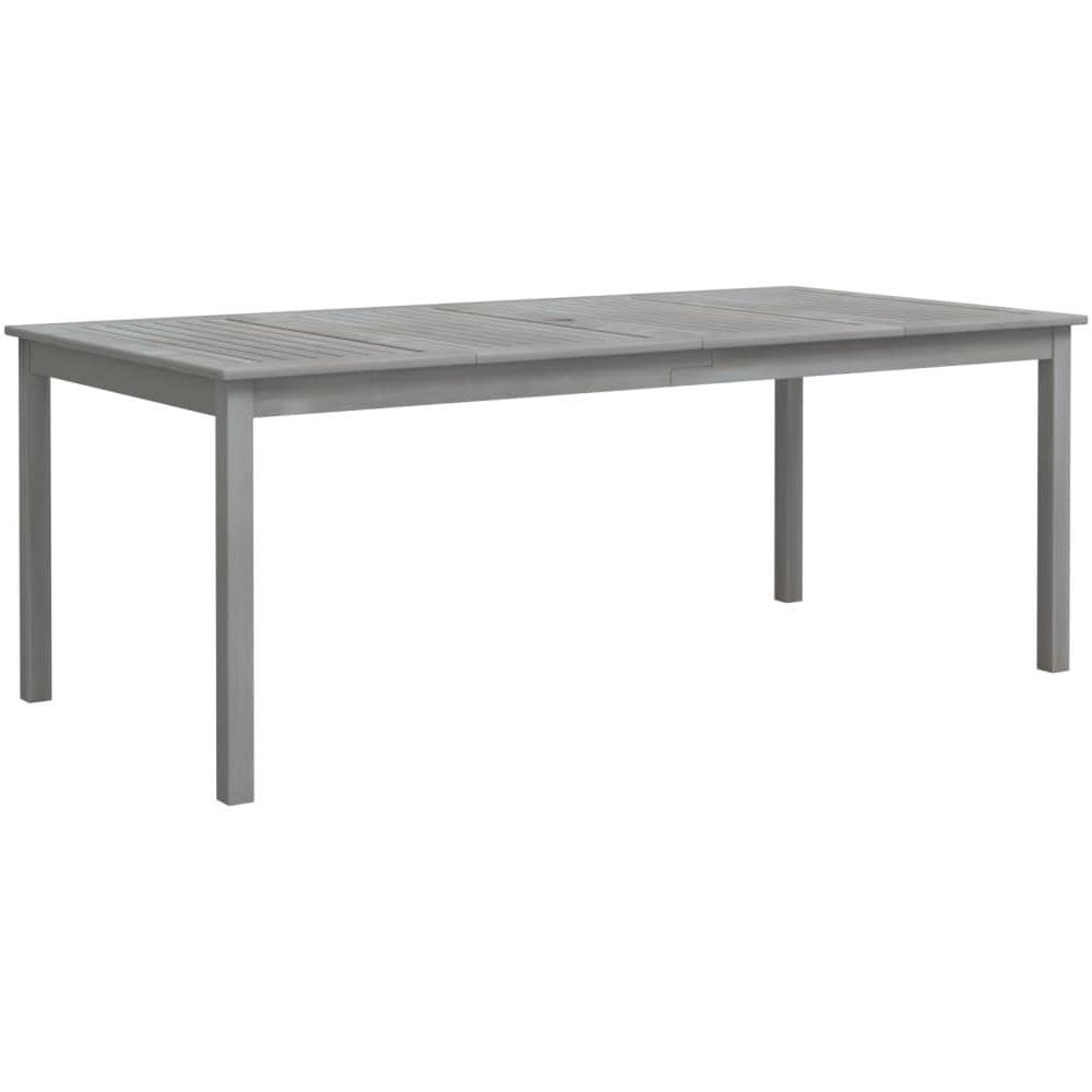 Tavolo Da Giardino Grigio 200x100x75cm Legno Massello Di Acacia - Foto 2