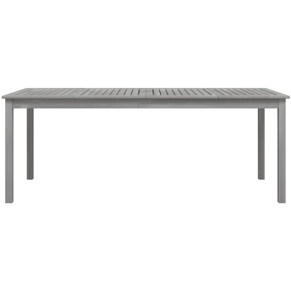Tavolo Da Giardino Grigio 200x100x75cm Legno Massello Di Acacia - Foto 3