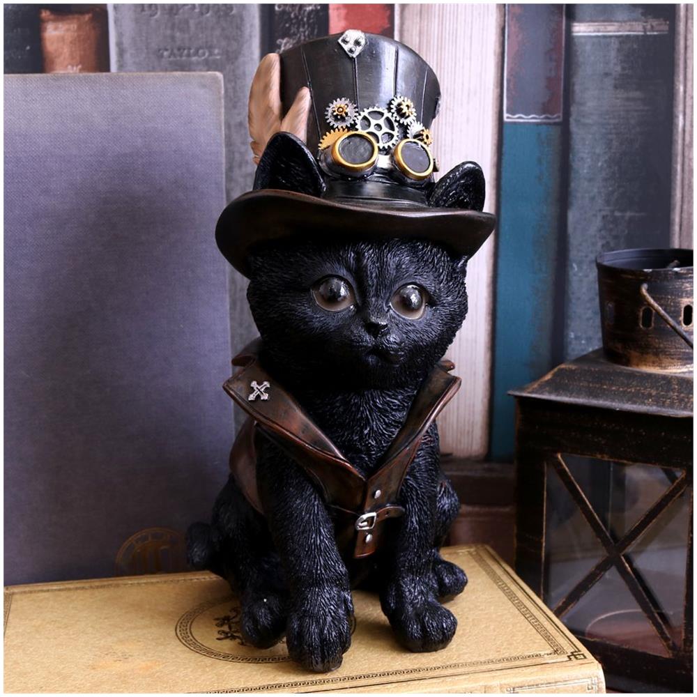 Nemesis Now - Cogsmiths Adorabile Gatto Steampunk 18,5 Cm - Foto 5