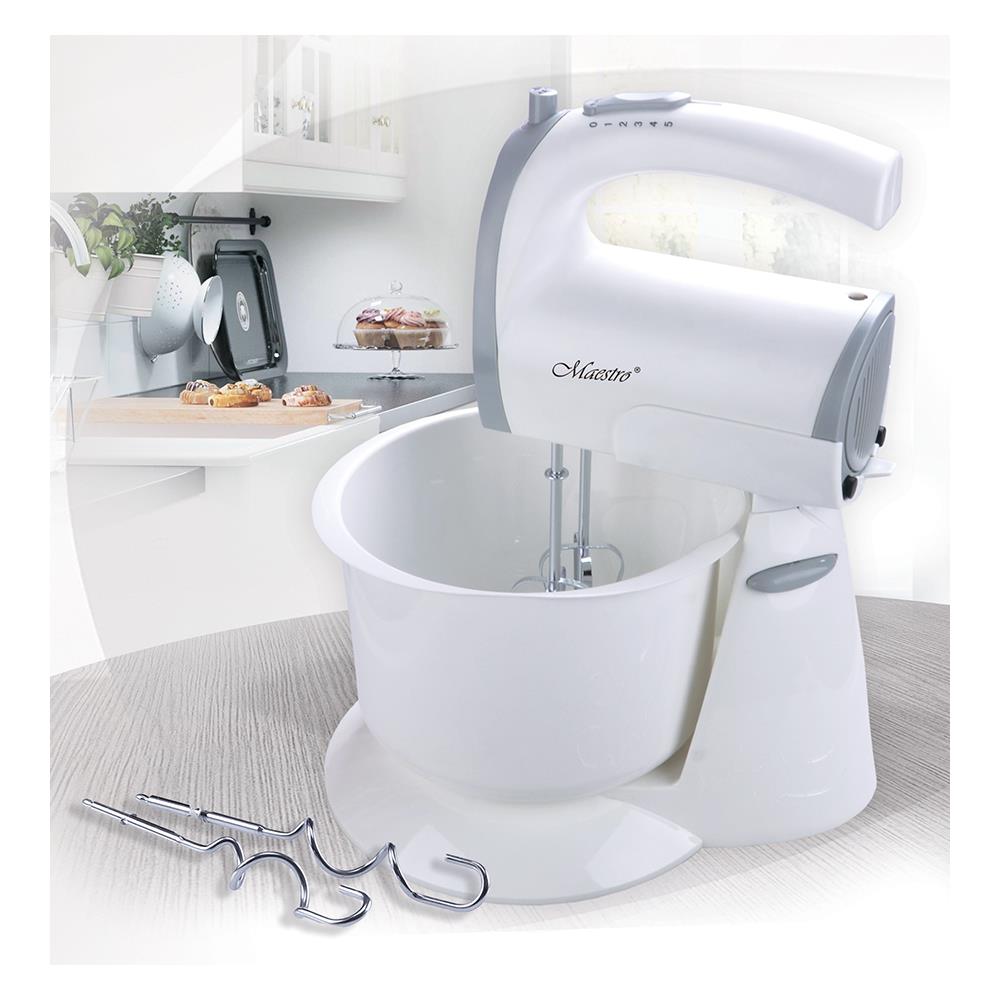 MR555NEW sbattitore Sbattitore con base 400 W Grigio, Bianco - Foto 2