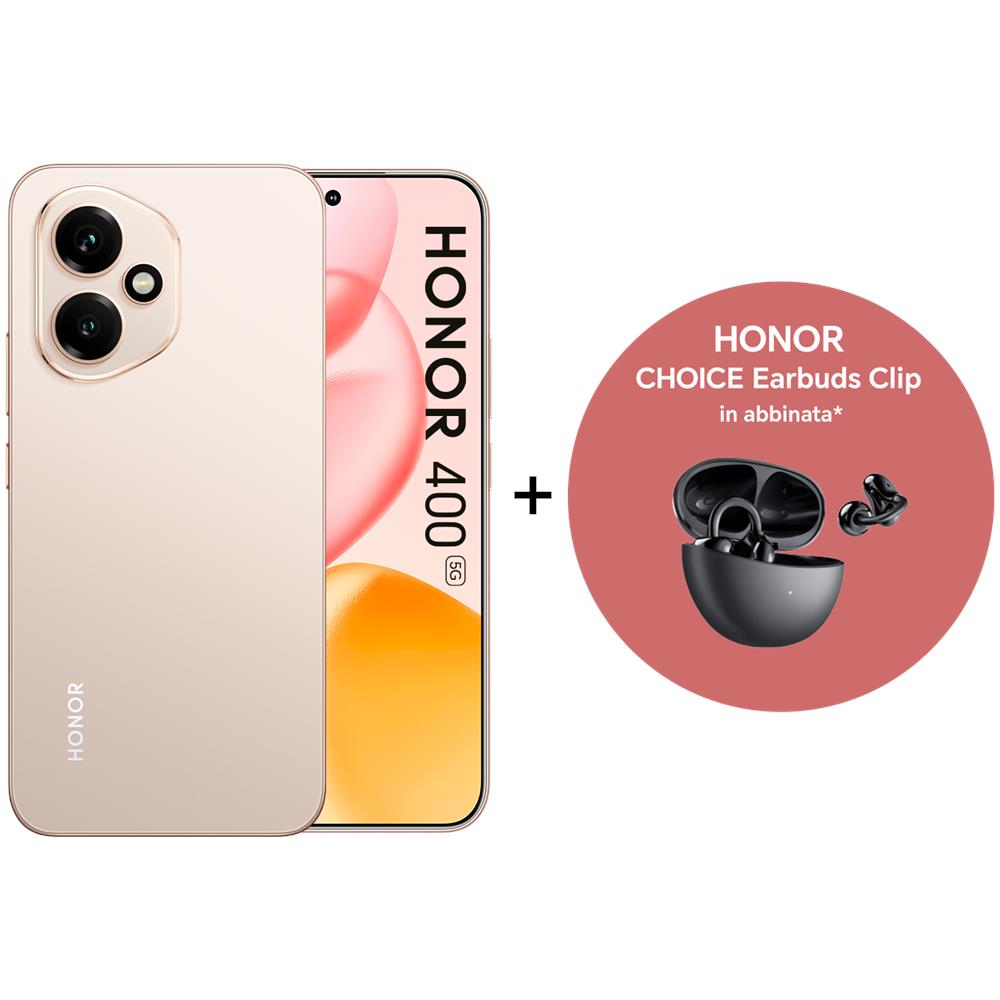 400 5G 512GB 8GB Ram Display 6.55" Main Camera 200MP USB Type-C Dual nanoSim Android Snapdragon: 7 Gen 3 5300mAh Gold + Choice Earbuds Clip (Bundle) - Foto 1