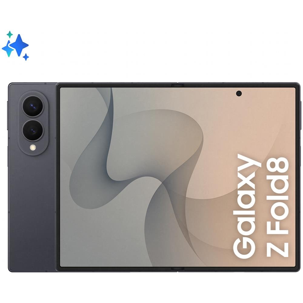 Galaxy Z Fold8 5G 1TB 16GB Ram Main Display 7.6" Amoled 2X 120Hz Sec Display 5.5" 120Hz Main Camera 50+50MP Selfie 10MP DualSim (1 nano+eSim) Android 17 Snapdragon 8 Elite Gen5 4000mAh Graphite Europa - Foto 1