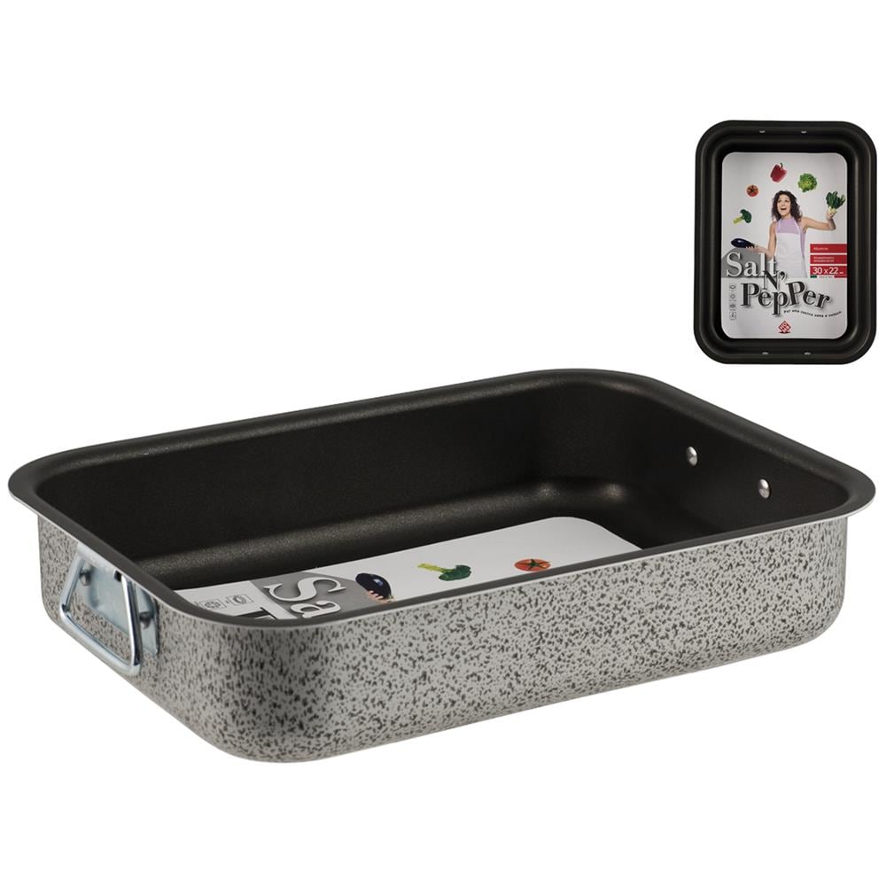 Rosticcera antiaderente Dimensioni 40x28 cm - Linea Salt Pepper - Foto 1