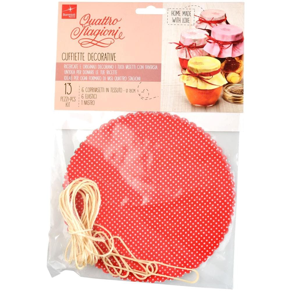 Set 50 Kit 6 Cuffie Decoro Per Vasi 4 Stagioni Con El Tavola - Foto 2