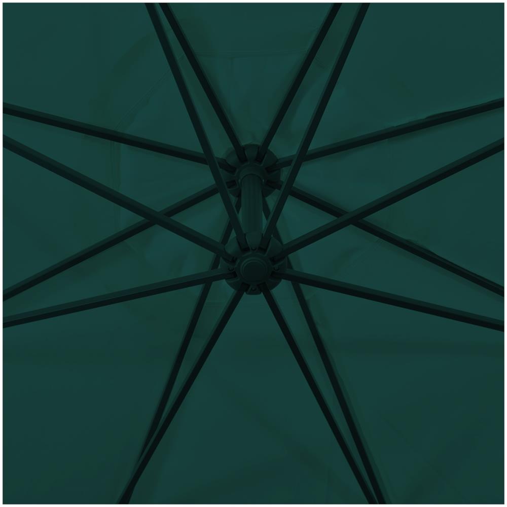 Ombrellone A Sbalzo 3,5 M Verde - Foto 2