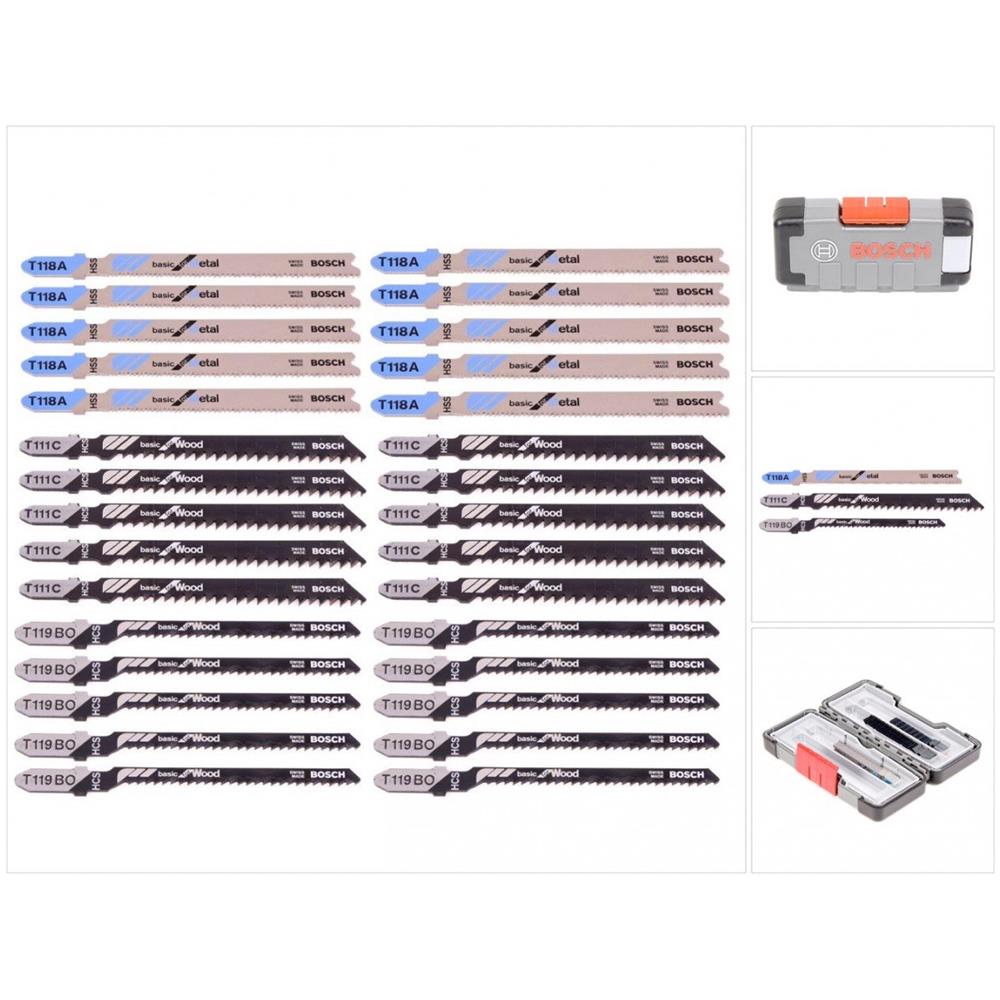 professionale Set da 30 pezzi da lame per seghetto alternativo di base per legno e metallo, per legno e metallo, accessorio per Seghetto alternativo - Foto 1