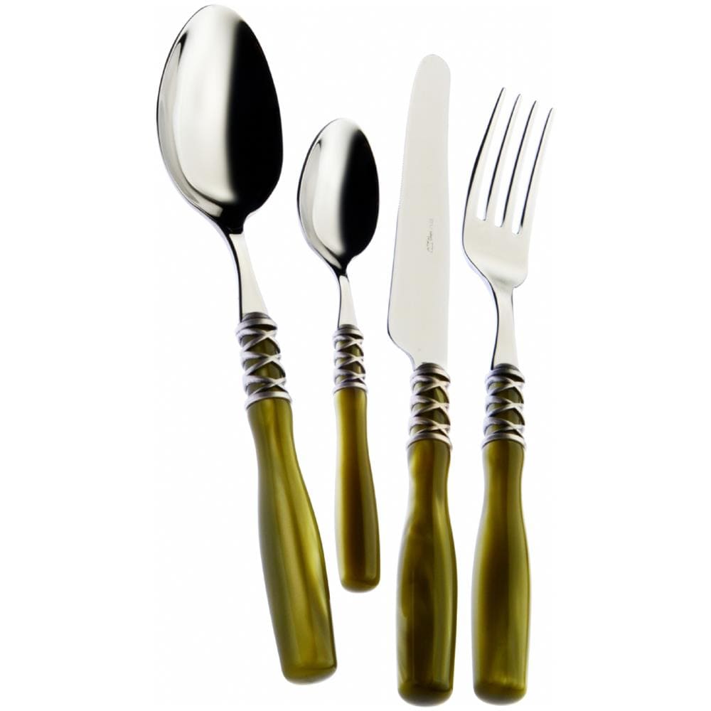 Servizio Posate 75 Pz ""arianna"" Verde Certosa - Foto 1