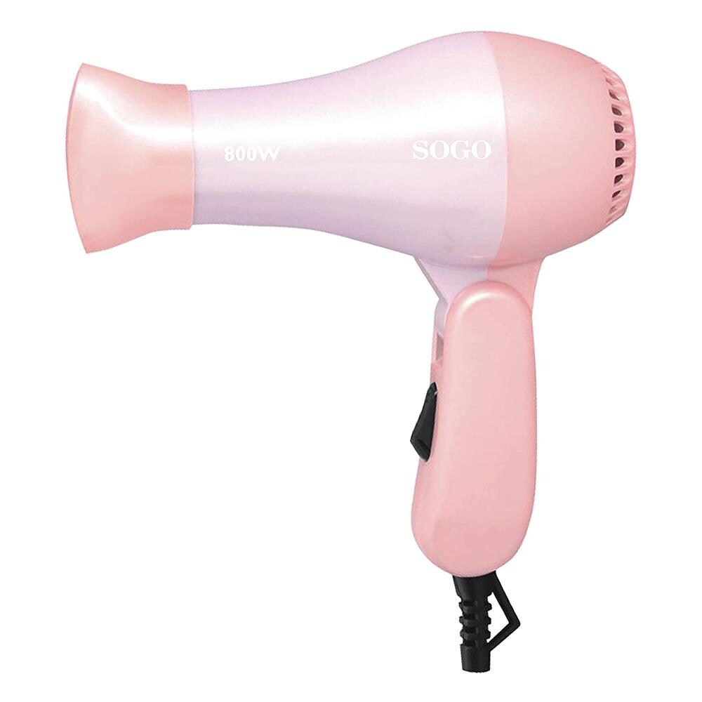 Asciugacapelli Da Viaggio, Pieghevole, Colore Rosa, 800 w, Sec-ss-3615-p - Foto 3