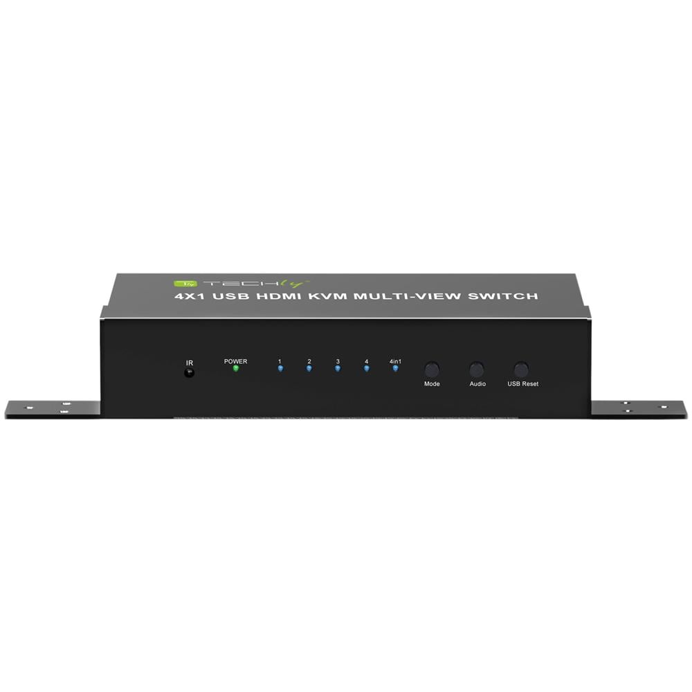 Hdmi Switch 4x1 Kvm Quad Multiviewer Con Telecomando Ir 1080p - Foto 1