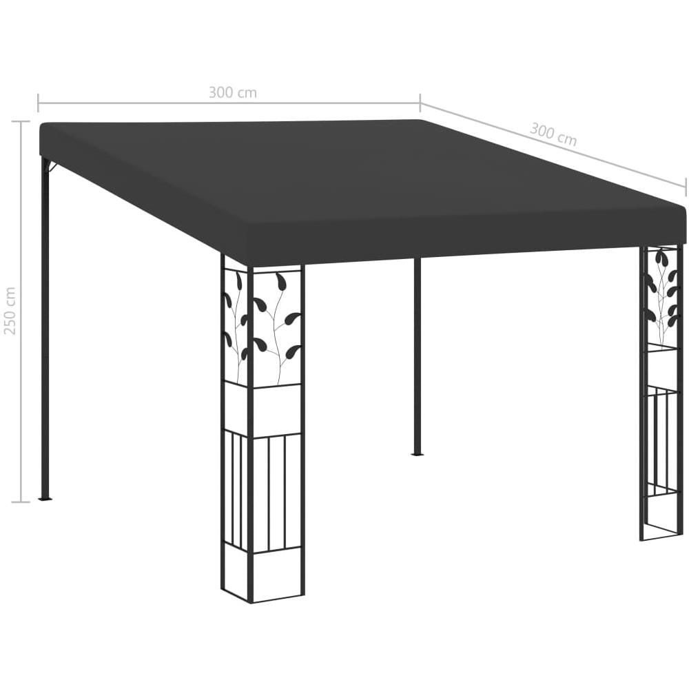 Gazebo A Parete 3x3x2,5 M Antracite - Foto 12