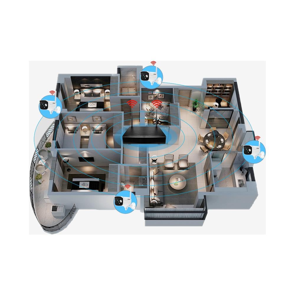 Kit Wifi Nvs001 2 Megapixel H265 4 Canali - Foto 4