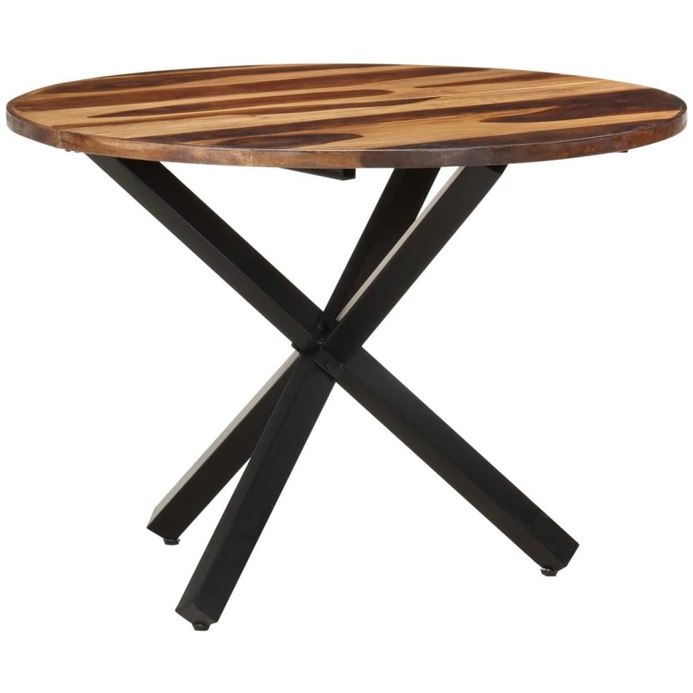 Tavolo Da Pranzo 100x100x75cm Legno Di Acacia Finitura Sheesham - Foto 1
