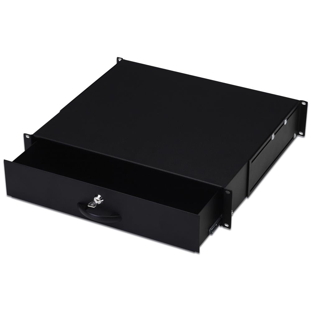 Cassetto per Armadio Rack Nera 5.8 cm DN-19 KEY-2U-SW - Foto 1