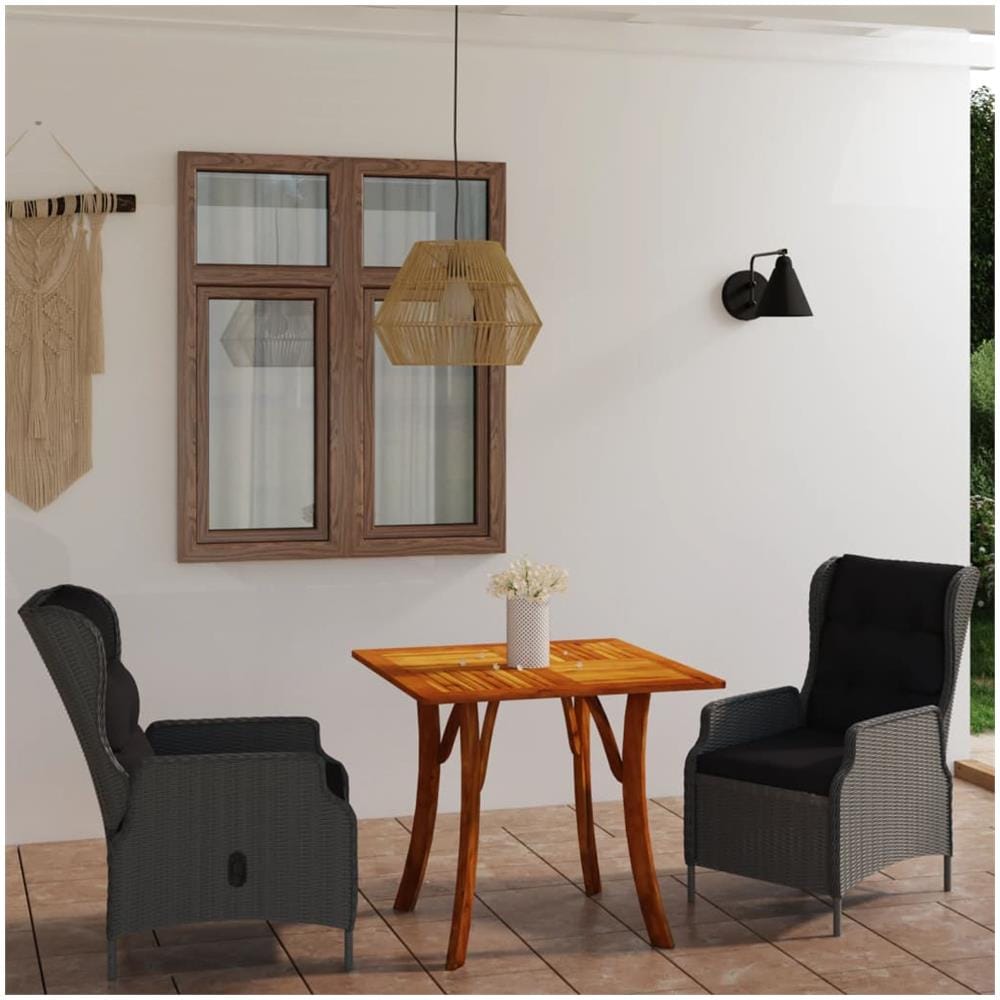 Set Divani da Giardino 3 pz con Cuscini in Massello di Pino - Foto 11
