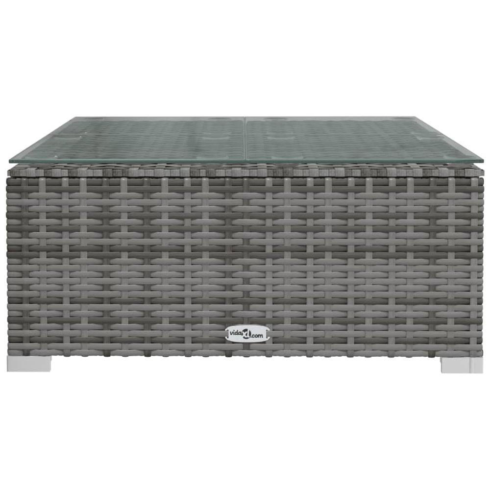 Set Divani Da Giardino 7 Pz Con Cuscini In Polyrattan Grigio - Foto 2