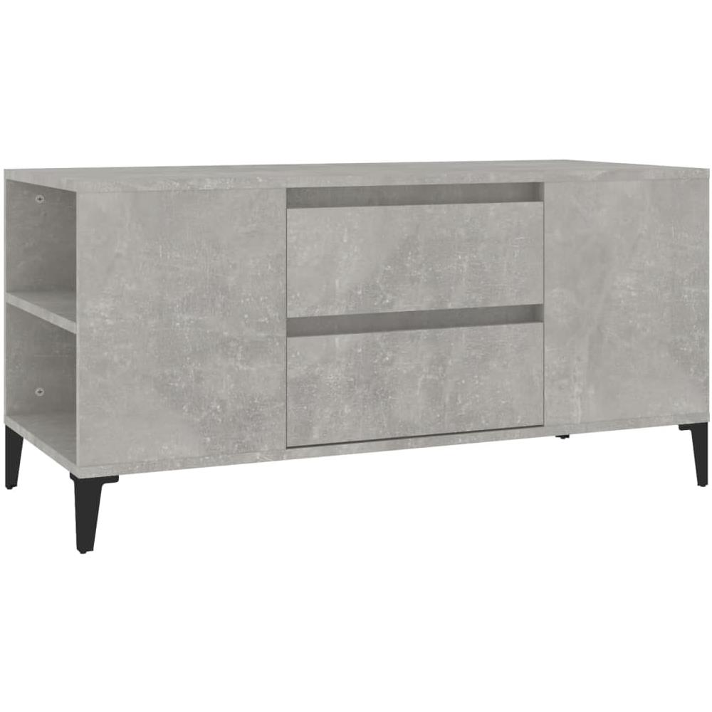 Mobile Per Tv Grigio Cemento 102x44,5x50 Cm Legno Multistrato - Foto 1