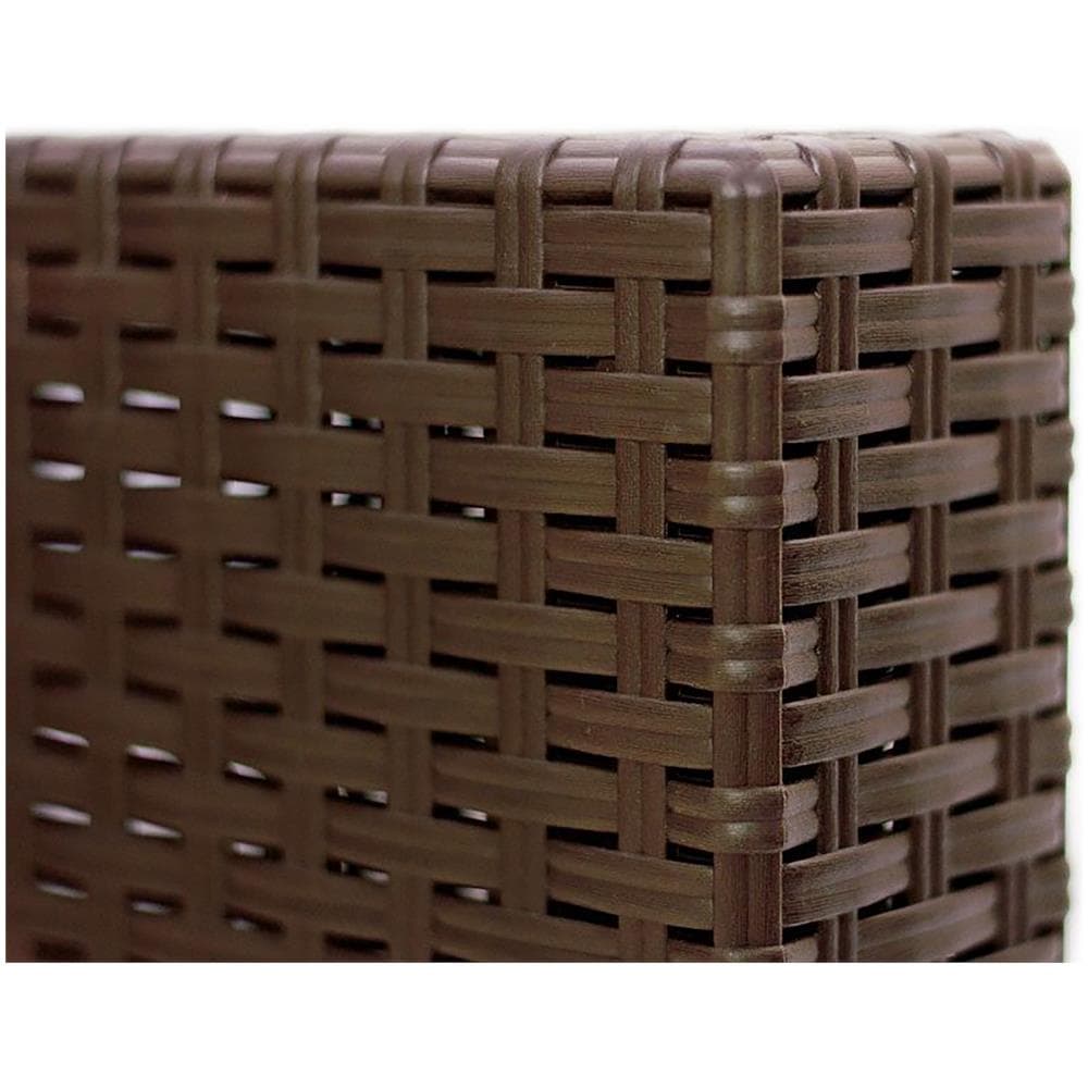 Set Salotto Da Esterno Venere, Set Da Giardino Con Cuscini, Salottino Indoor E Outdoor Effetto Rattan, 100% Made In Italy, Marrone - Foto 4