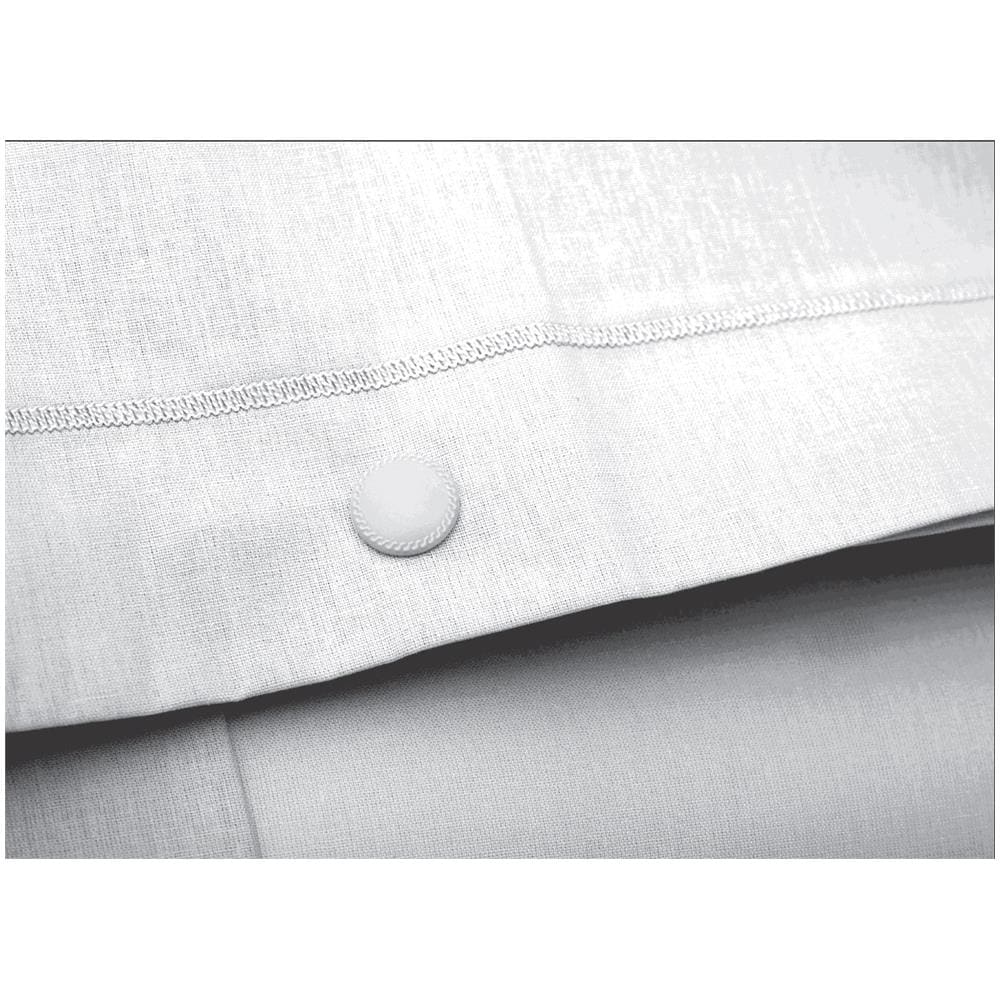 Completo Lenzuola Made In Italy In Puro Cotone Tinta Unita Varie Colorazioni Matrimoniale Bianco - Foto 2