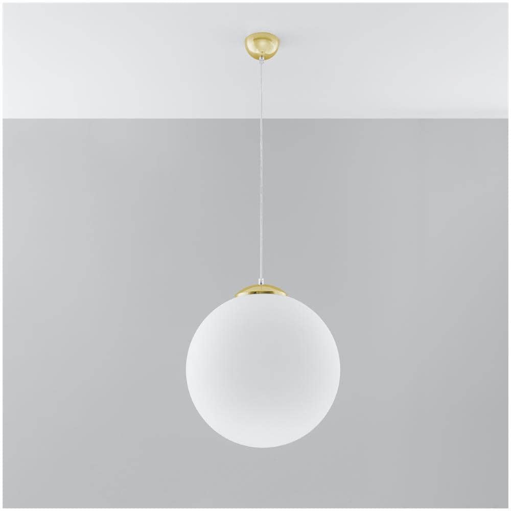 Lampada A Sospensione Ugo 40 Oro Sl. 0717 - Minimalista Lampade A Sospensione Oro Bianco 130x40x40 Cm - Foto 2