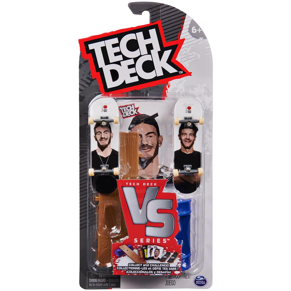 Tech Deck, Plan B Skateboards, Serie Versus, Confezione da 2 Fingerboard da Collezione e Set di Ostacoli, Miniskate, Giocattoli per Bambini, 6+ Anni (il Modello può Variare) - Foto 1
