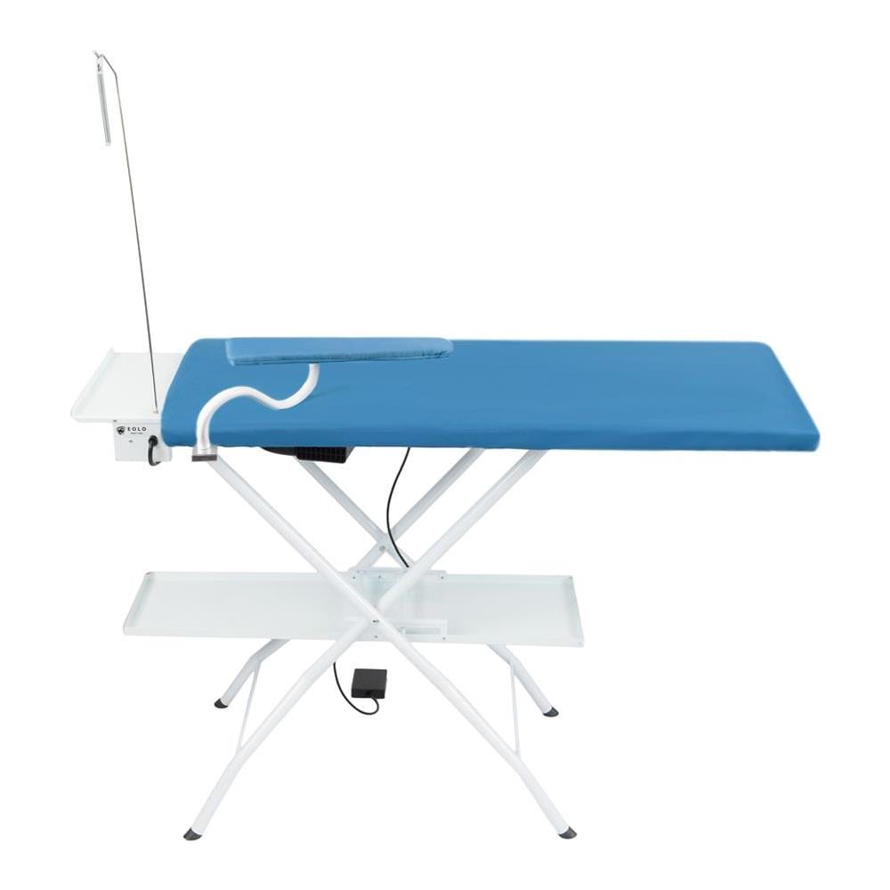 EOLO Asse da Stiro Professionale Rettangolare AS09 V6 Piano Riscaldato Aspirante 112x50 cm Richiudibile Regolazione Temperatura Altezza Regolabile Braccetto Stiramaniche - Foto 6