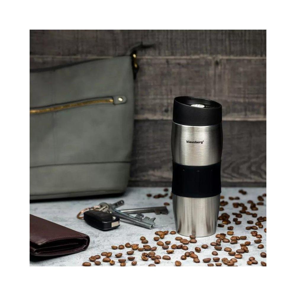 Tazza termica KB-7542 da 380 ml con tappo Click-Clack - Foto 2